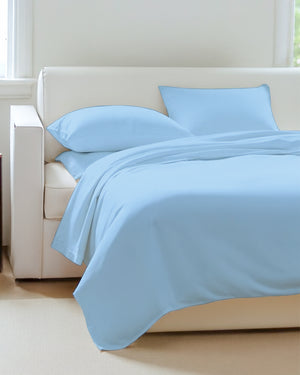 Exclusive 4 Piece Sleeper Sofa Combo- Light Blue