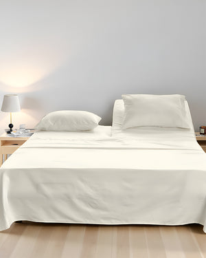 SleepEase Split Head 4 Piece Sheet Set- Ivory