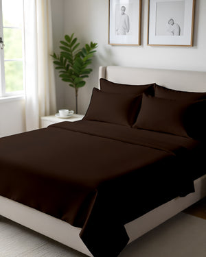 Giza Elegance 6-Piece Sheet Set - Chocolate