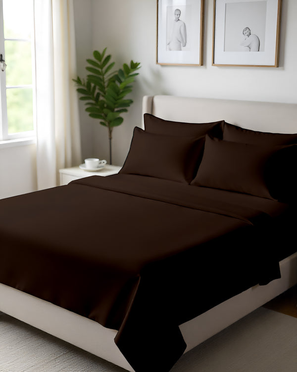 Giza Elegance 6-Piece Sheet Set - Chocolate