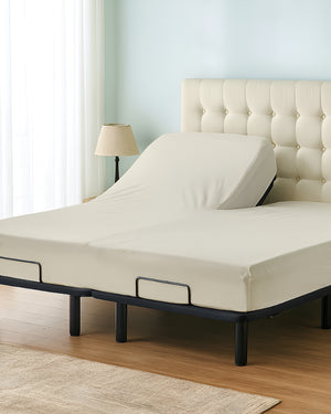 Cloudsplit 1 Piece Fitted Sheet with Top Split for Adjustable Beds - Ivory