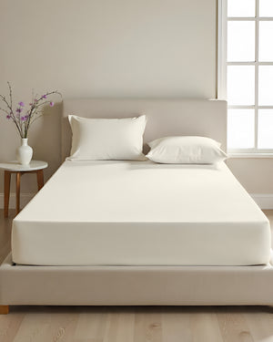CalmFloats 4 Piece Waterbed Sheet Set- Ivory