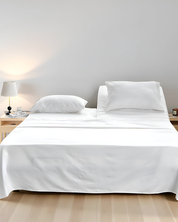 SleepEase Split Head 4 Piece Sheet Set- White