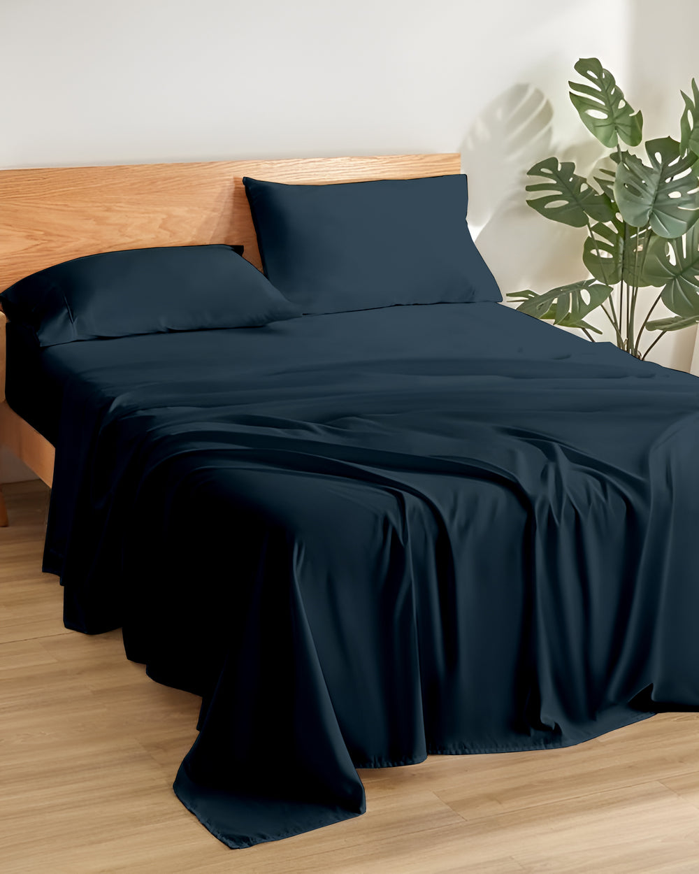 Comfort Kit Microfiber 4 Piece Bed Sheet Set – Navy Blue