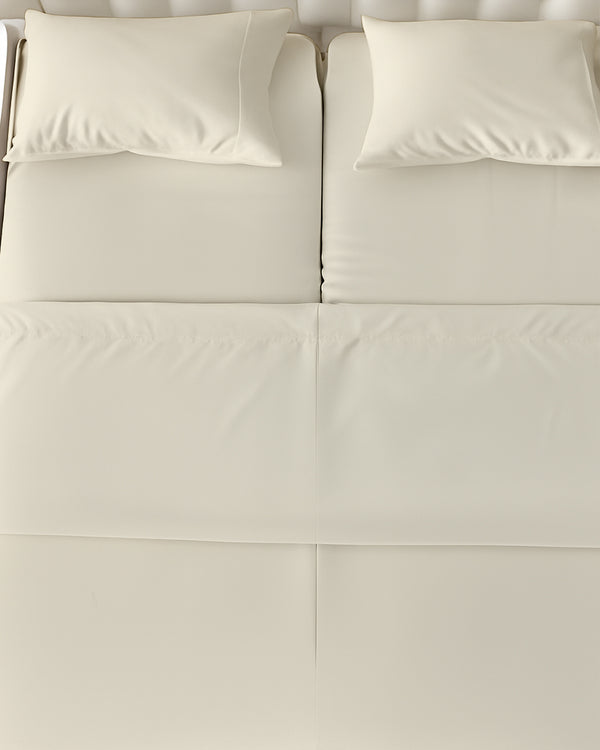 SplitLuxe Giza 4-Piece Split Head Sheet Set – Whisper Ivory
