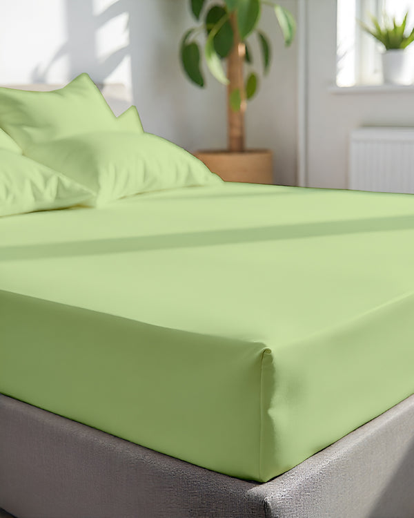 SleepNest 3 Piece Brushed Microfiber Fitted Sheet Set-Sage