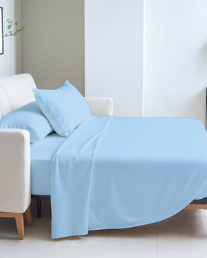 Exclusive 4 Piece Sleeper Sofa Combo- Light Blue