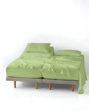 FlexNest 5 Piece Split Bed Sheet Set- Sage