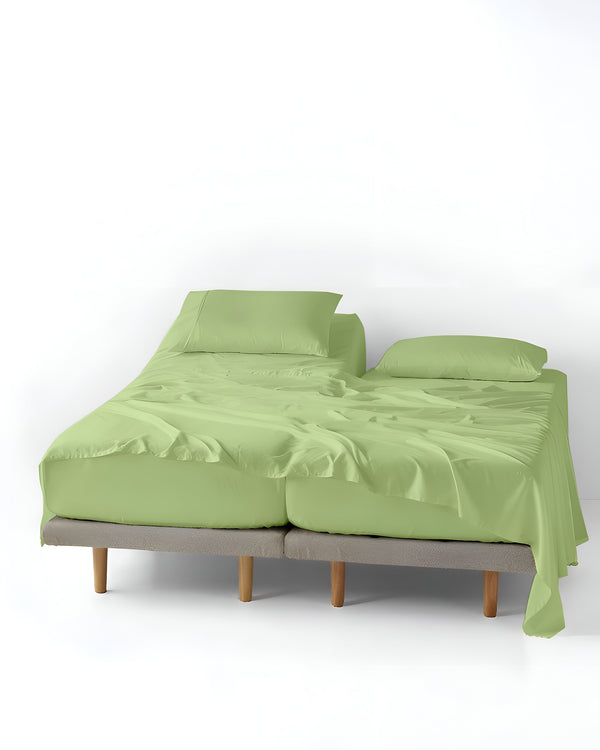 FlexNest 5 Piece Split Bed Sheet Set- Sage