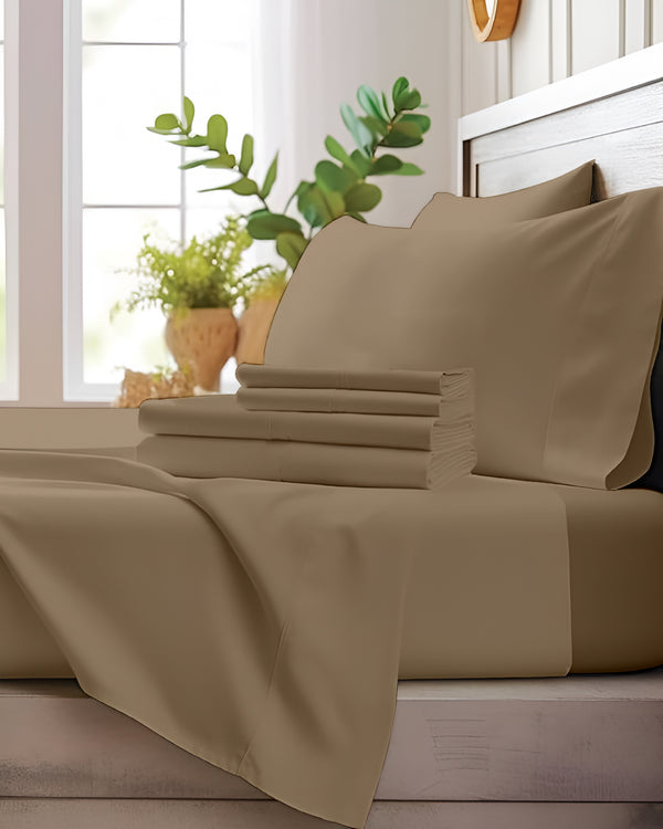 Comfort Kit Microfiber 4 Piece Bed Sheet Set – Taupe