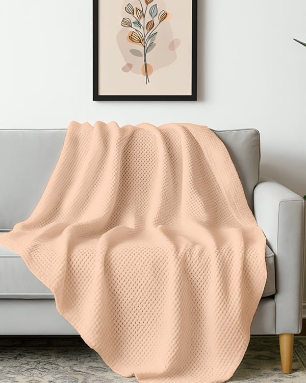 Havenweave Microfiber 1 Piece Waffle Coverlet - Light Sand-Bed Layers-Shreem Linen-Slumber Sphere