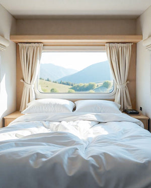 Modern Haven RV Sheet Set – Soft Microfiber, 4-Piece Luxury Collection - White