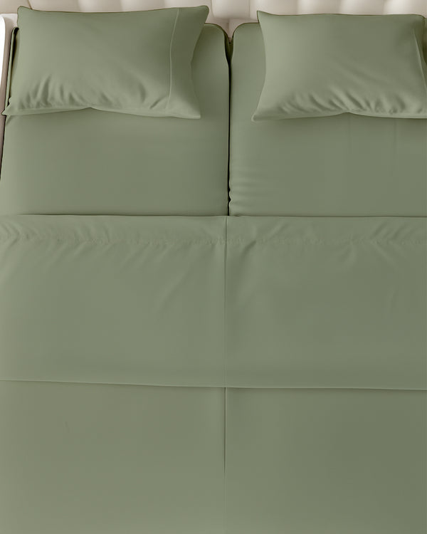 SplitLuxe Giza 4-Piece Split Head Sheet Set – Tranquil Sage