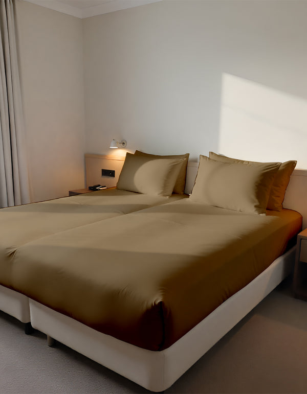 EliteFlex - 7 Piece Cotton Split Sheet Set for Adjustable Beds - Taupe