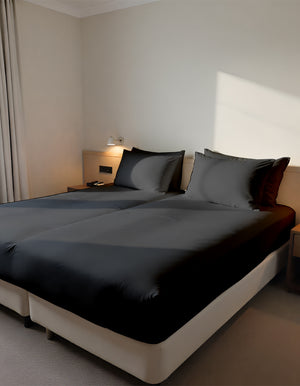 EliteFlex - 7 Piece Cotton Split Sheet Set for Adjustable Beds - Dark Gray