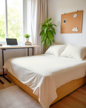 Comfort Kit Microfiber 4 Piece Bed Sheet Set – Ivory