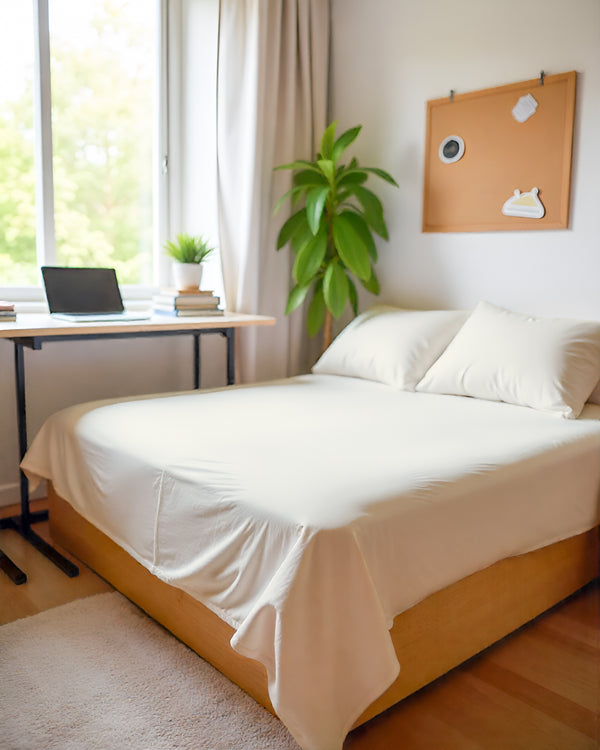 Comfort Kit Microfiber 4 Piece Bed Sheet Set – Ivory