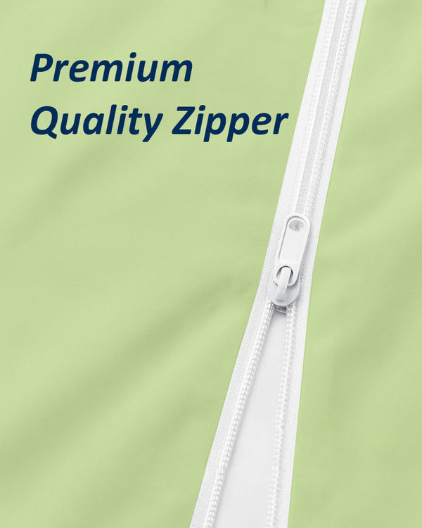 PureGuard ZipFit –  1 Piece Zipper Closure Fitted Sheet - Sage