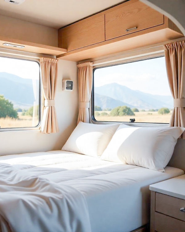 Modern Haven RV Sheet Set – Soft Microfiber, 4-Piece Luxury Collection - White