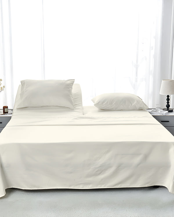 SleepEase Split Head 4 Piece Sheet Set- Ivory