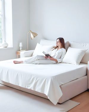 Exclusive 4 Piece Sleeper Sofa Combo- White