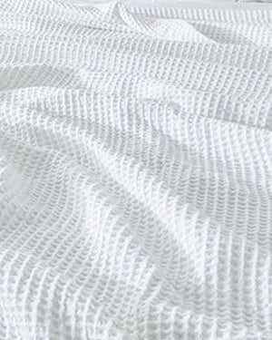 Havenweave Microfiber 1 Piece Waffle Coverlet - White-Bed Layers-Shreem Linen-Slumber Sphere