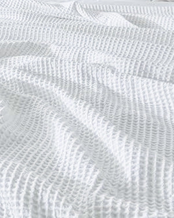 Havenweave Microfiber 1 Piece Waffle Coverlet - White-Bed Layers-Shreem Linen-Slumber Sphere