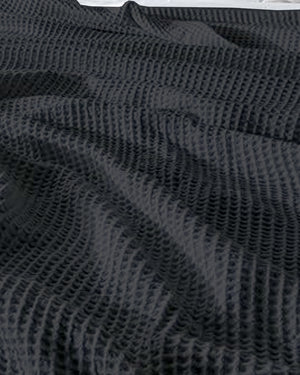 Havenweave Microfiber 1 Piece Waffle Coverlet - Smoky Black-Bed Layers-Shreem Linen-Slumber Sphere
