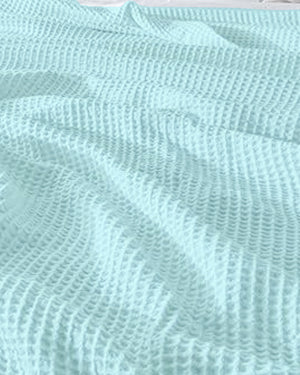 Havenweave Microfiber 1 Piece Waffle Coverlet - Pastel Mint-Bed Layers-Shreem Linen-Slumber Sphere