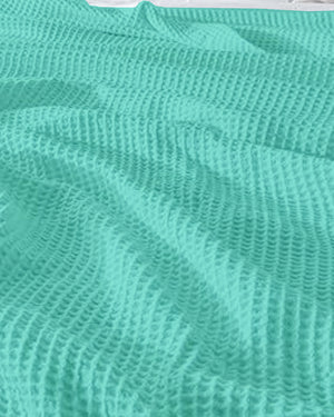 Havenweave Microfiber 1 Piece Waffle Coverlet - Turquoise-Bed Layers-Shreem Linen-Slumber Sphere