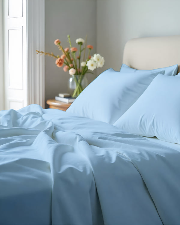 Giza Elegance 6-Piece Sheet Set - Light Blue