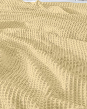 Havenweave Microfiber 1 Piece Waffle Coverlet - Pastel Yellow-Bed Layers-Shreem Linen-Slumber Sphere