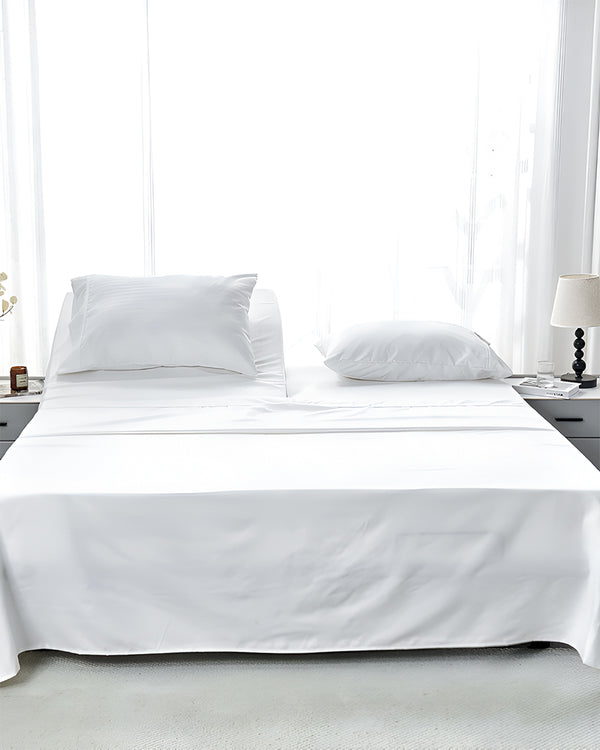 SleepEase Split Head 4 Piece Sheet Set- White