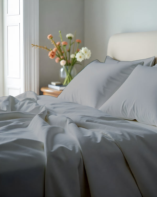 Giza Elegance 6-Piece Sheet Set - Light Gray