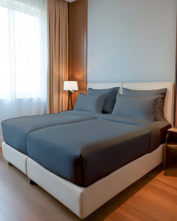 FlexNest 5 Piece Split Bed Sheet Set- Dark Gray