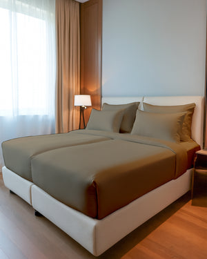 FlexNest 5 Piece Split Bed Sheet Set- Taupe