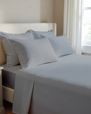 Giza Elegance 6-Piece Sheet Set - Light Gray