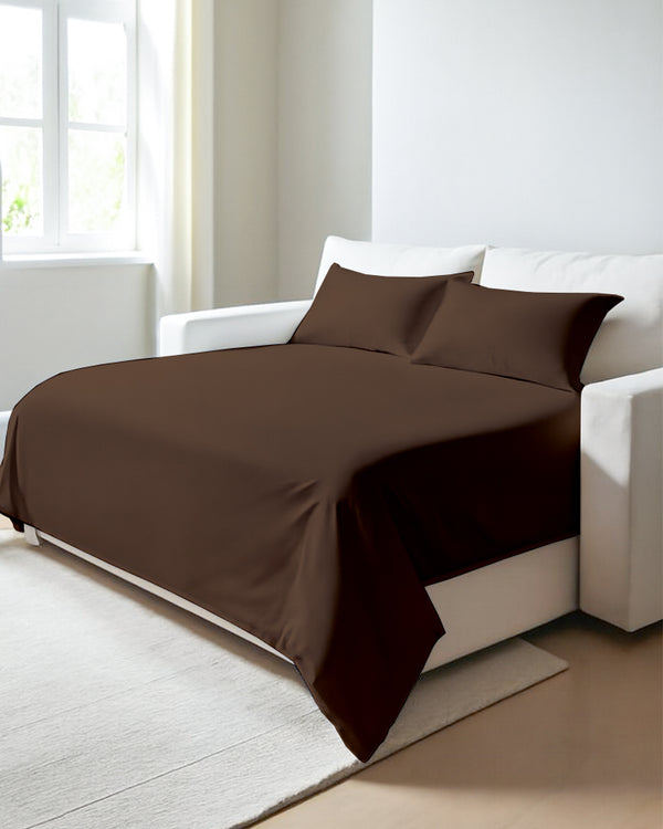 Exclusive 4 Piece Sleeper Sofa Combo- Chocolate