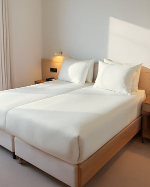 FlexNest 5 Piece Split Bed Sheet Set- Ivory