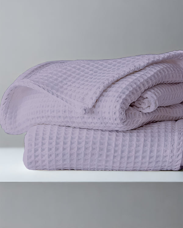 Havenweave Microfiber 1 Piece Waffle Coverlet - Pastel Purple-Bed Layers-Shreem Linen-Slumber Sphere