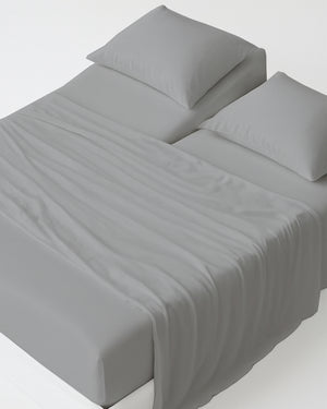 Softline Split Ultra-Soft 5-Piece Cotton Split Beds Sheet Set - Light Gray