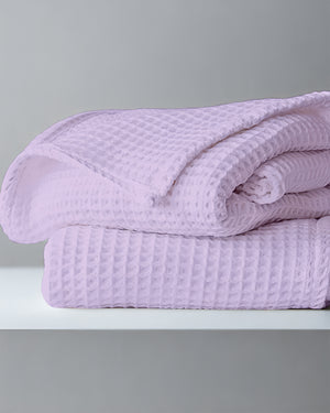 Havenweave Microfiber 1 Piece Waffle Coverlet - Soft Lilac-Bed Layers-Shreem Linen-Slumber Sphere