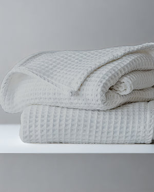 Havenweave Microfiber 1 Piece Waffle Coverlet - Pearl Gray-Bed Layers-Shreem Linen-Slumber Sphere