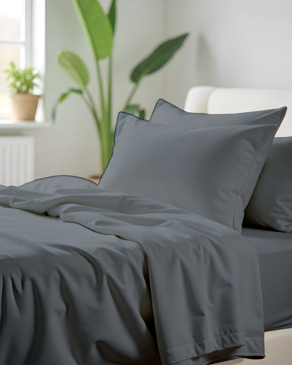 Comfort Kit Microfiber 4 Piece Bed Sheet Set – Dark Gray