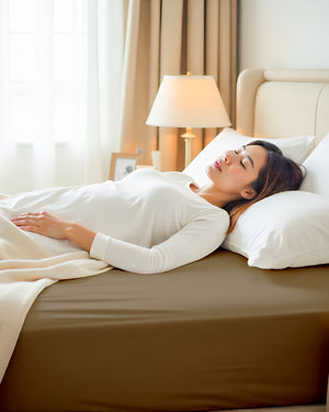 Cloud Soft Classic –  Single Fitted Sheet for Everyday Luxury - Taupe