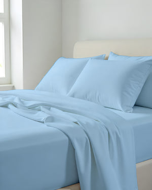 Comfort Kit Microfiber 4 Piece Bed Sheet Set – Light Blue