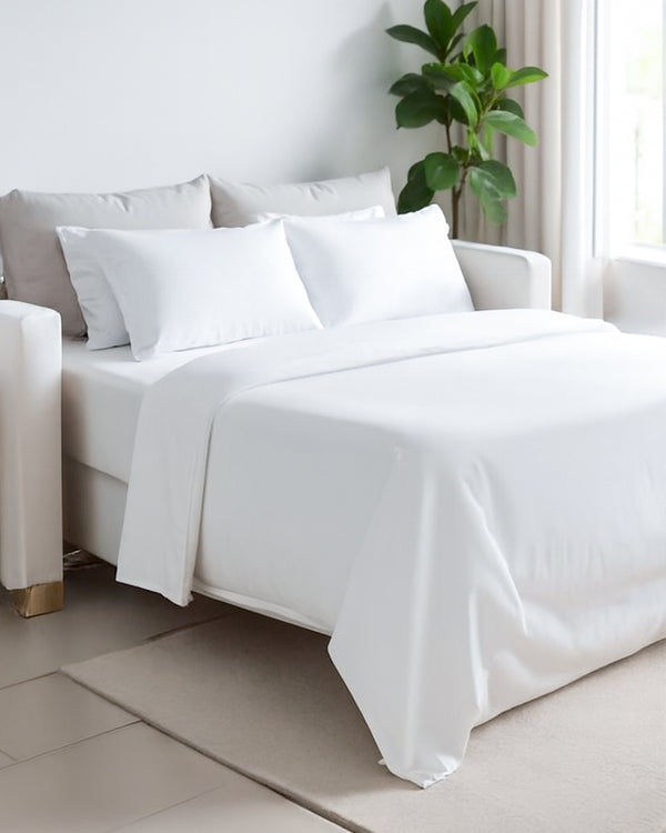 Exclusive 4 Piece Sleeper Sofa Combo- White