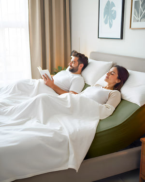 SleepSync Giza 1 Piece Split Head Fitted Sheet – Retreat Sage