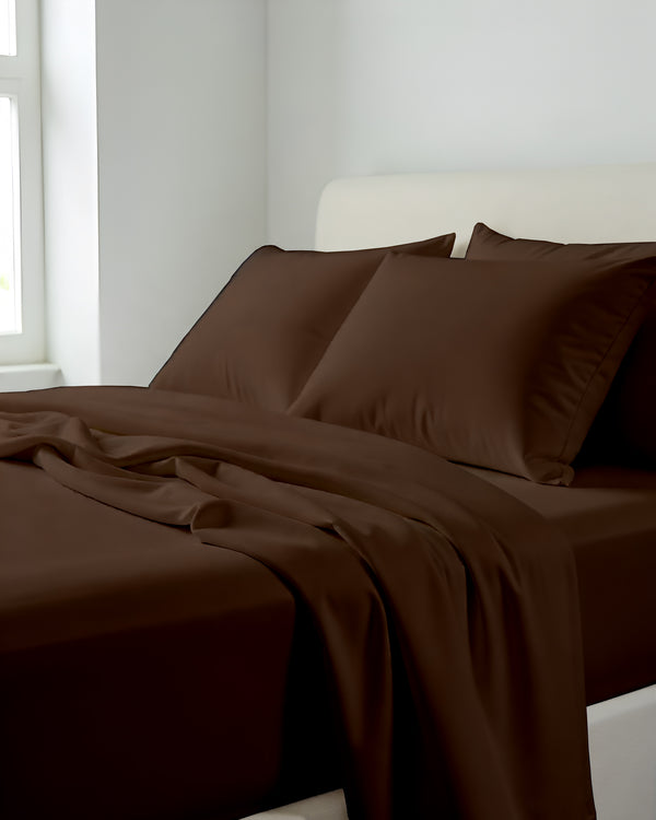 Comfort Kit Microfiber 4 Piece Bed Sheet Set – Chocolate