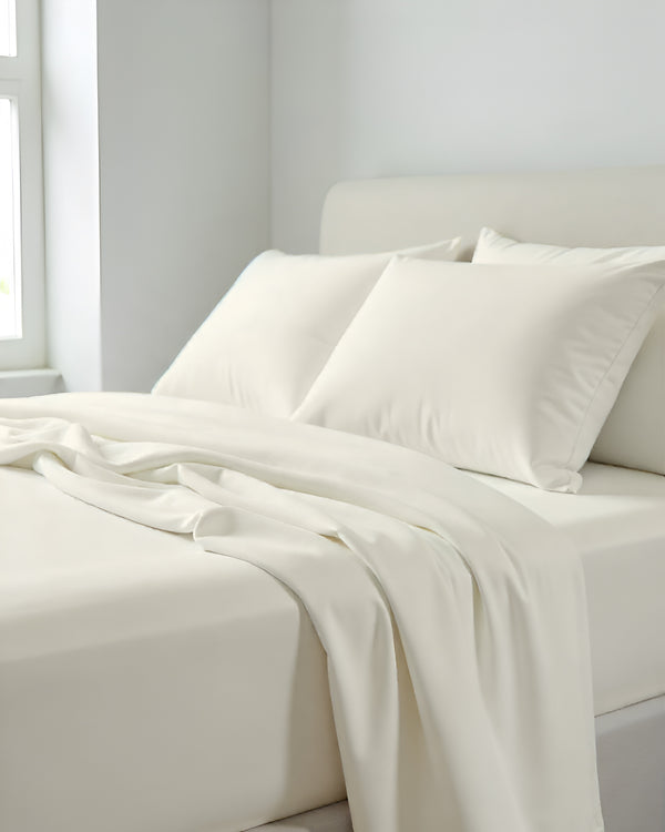 Comfort Kit Microfiber 4 Piece Bed Sheet Set – Ivory